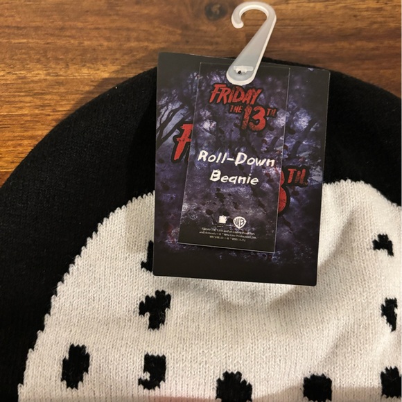 Beanie Friday the 13th Jason Roll Down Winter Hat - Picture 2 of 3